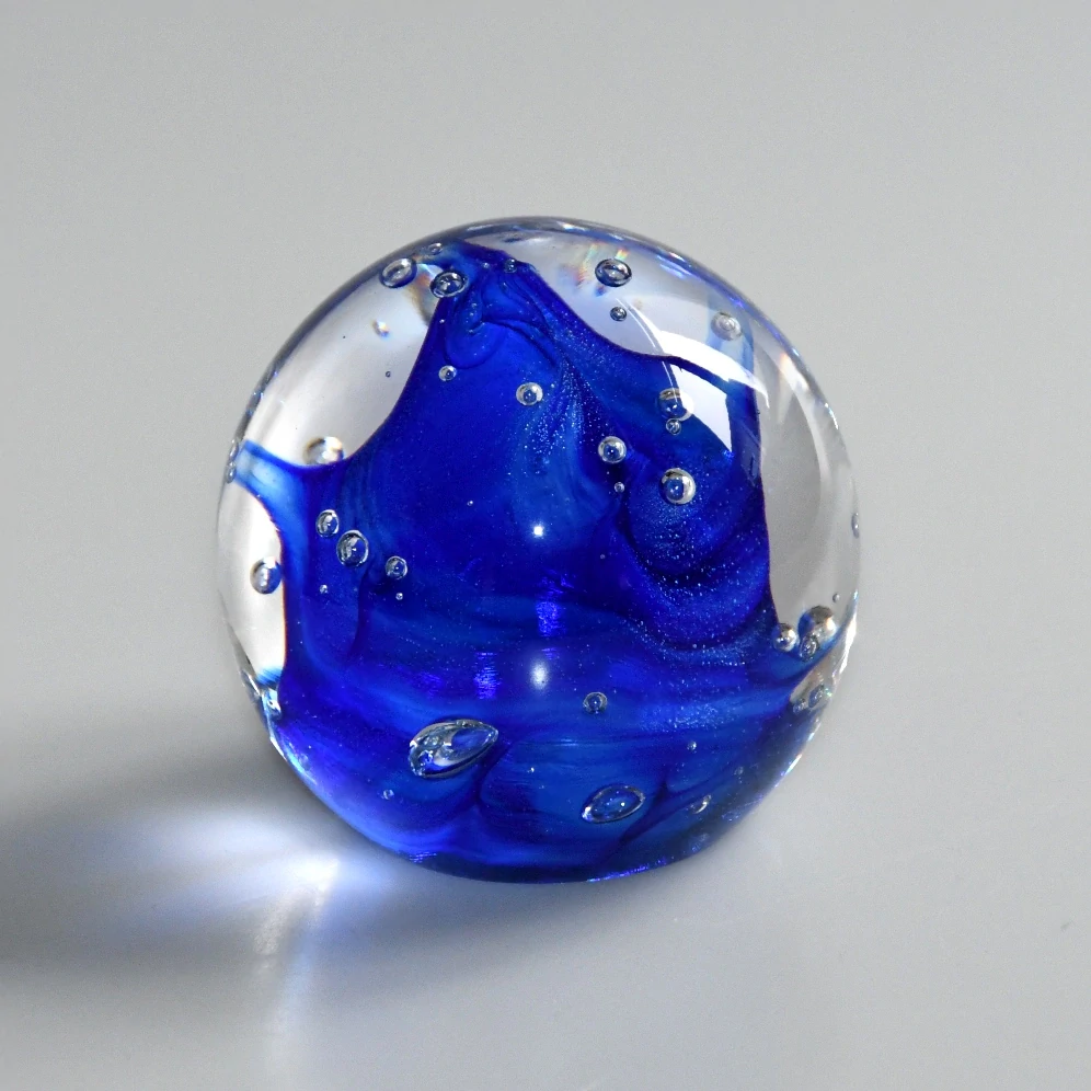 Těžítko modrá vlna - 90 mm