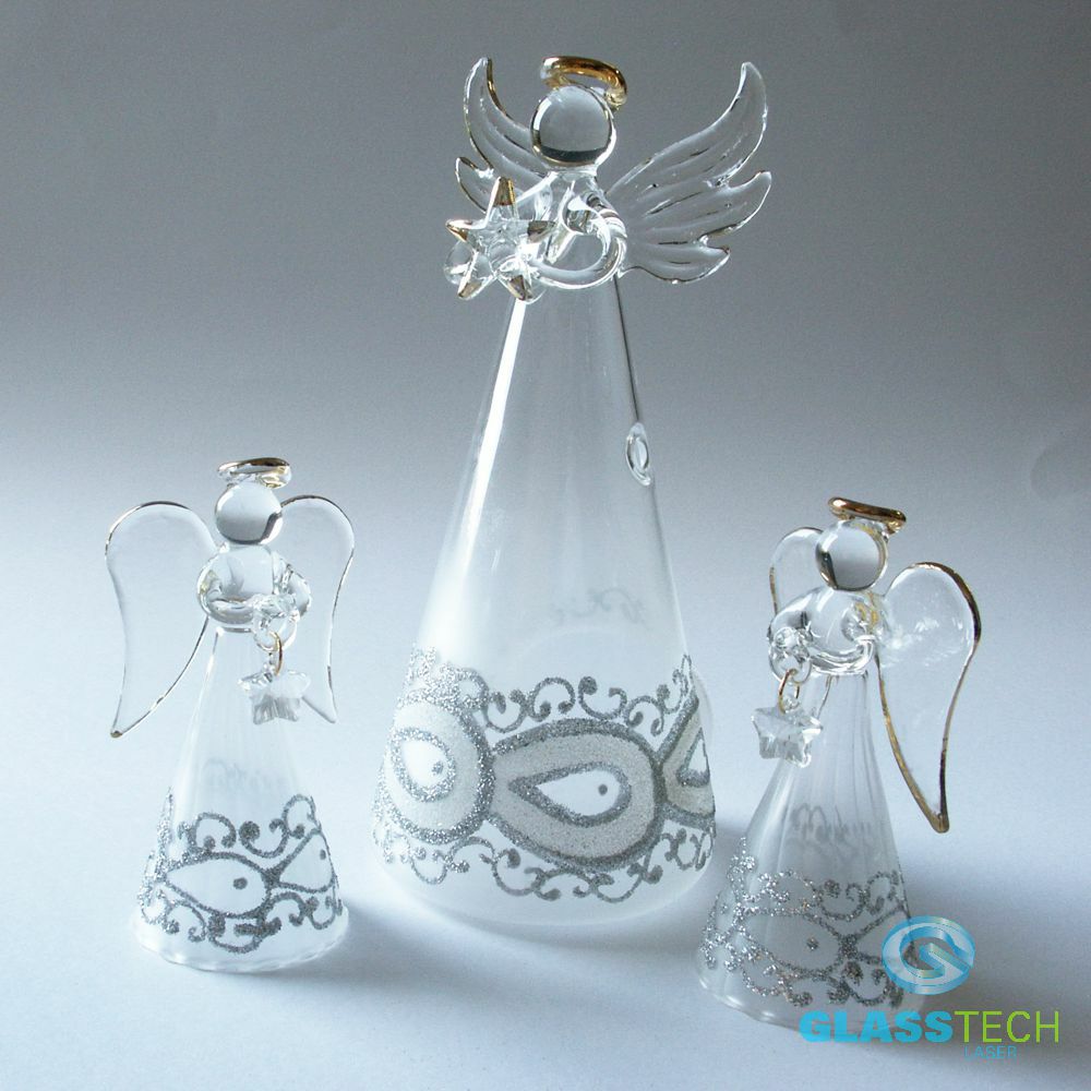 Anděl svícen-bílá krajková sukně 17 cm