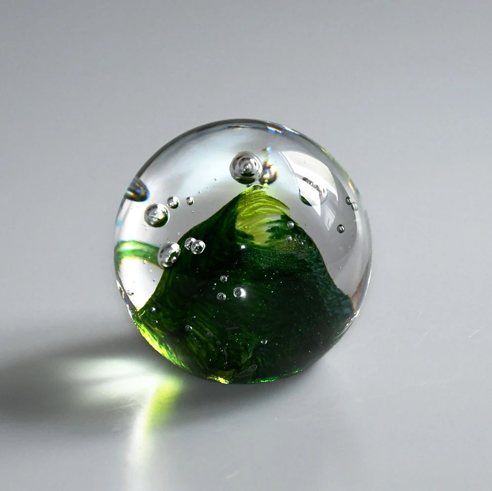 Těžítko  zelená vlna - 90 mm