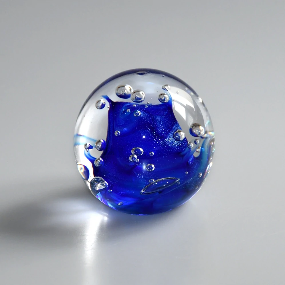 Těžítko modrá vlna - 90 mm